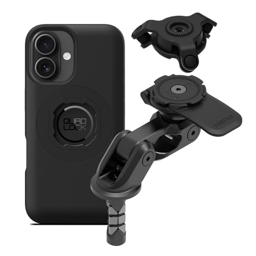 QUAD LOCK Gabelschaft-Handyhalterung für Motorrad PRO mit Vibrationsdämpfer und MAG-Hülle für iPhone 16 QUAD LOCK Gabelschaft-Handyhalterung für Motorrad PRO mit Vibrationsdämpfer und MAG-Hülle für iPhone 16 von QUAD LOCK