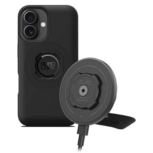 QUAD LOCK Klebehalterung fürs Auto-Armaturenbrett Handyhalterung mit MAG-Kabelloser Ladekopf V2 und MAG-Hülle für iPhone 16 QUAD LOCK Klebehalterung fürs Auto-Armaturenbrett Handyhalterung mit MAG-Kabelloser Ladekopf V2 und MAG-Hülle für iPhone 16 von QUAD LOCK