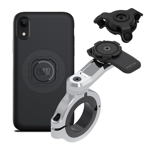 QUAD LOCK Lenker Handyhalterung PRO Chrom - Groß mit Vibrationsdämpfer und MAG Hülle für iPhone XR QUAD LOCK Lenker Handyhalterung PRO Chrom - Groß mit Vibrationsdämpfer und MAG Hülle für iPhone XR von QUAD LOCK