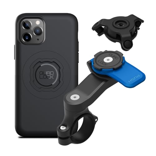 QUAD LOCK Lenker Handyhalterung für Motorrad mit Vibrationsdämpfer und MAG Hülle für iPhone 11 Pro QUAD LOCK Lenker Handyhalterung für Motorrad mit Vibrationsdämpfer und MAG Hülle für iPhone 11 Pro von QUAD LOCK