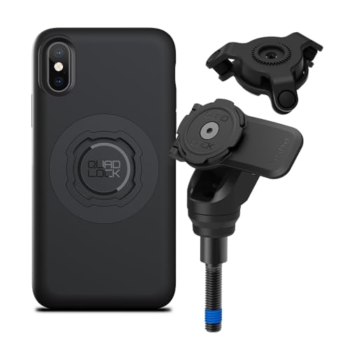 QUAD LOCK Lenkerklemm-Schrauben Handyhalterung PRO für Motorrad mit Vibrationsdämpfer und MAG Hülle für iPhone X/XS QUAD LOCK Lenkerklemm-Schrauben Handyhalterung PRO für Motorrad mit Vibrationsdämpfer und MAG Hülle für iPhone X/XS von QUAD LOCK