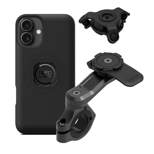 QUAD LOCK Lenker Handyhalterung PRO für Motorrad mit Vibrationsdämpfer und MAG Hülle für iPhone 16 Plus QUAD LOCK Lenker Handyhalterung PRO für Motorrad mit Vibrationsdämpfer und MAG Hülle für iPhone 16 Plus von QUAD LOCK