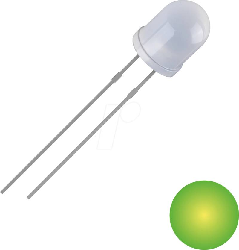 QUAD 2111O164 - LED, 3 mm bedrahtet, gelb-grün, 700 mcd, 30° von QUADRIOS