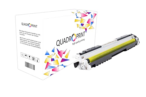 QUADROPRINT Toner ersetzt HP CE312A 126A Gelb, ca. 1.000 Seiten, für HP Color Laserjet Pro CP 1000 1020 1021 1022 1023 1025 1026 1027 1028, Laserjet CP 1000 1025, Laserjet Pro 100, Laserjet Pro M 27 von QUADROPRINT