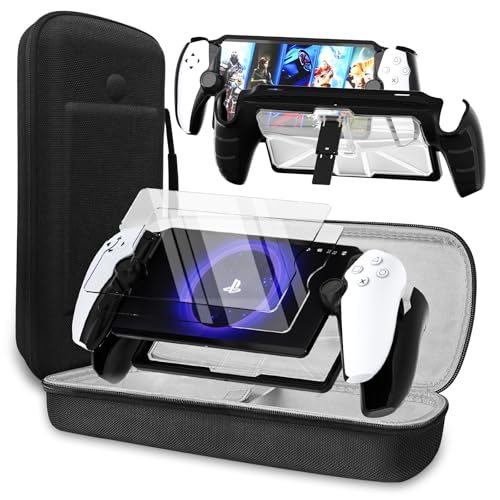 QUAGGY Handheld Case für Playstation Portal Remote Player Konsole,mit Schutz Glas Bildschirmschutz,Harter Tragbarer Hülle für Reise und Home Aufbewahrungs Tasche Fall Tragekoffer QUAGGY Handheld Case für Playstation Portal Remote Player Konsole,mit Schutz Glas Bildschirmschutz,Harter Tragbarer Hülle für Reise und Home Aufbewahrungs Tasche Fall Tragekoffer von QUAGGY