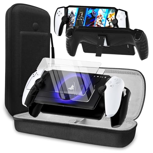 QUAGGY Tasche für Playstation Portal Remote Player, Harte Tragetasche für PS5 Portal Zubehör mit Schutz Glas Bildschirmschutz, Reisetasche Hülle Aufbewahrungstasche für PS Portal Zubehör, Schwarz QUAGGY Tasche für Playstation Portal Remote Player, Harte Tragetasche für PS5 Portal Zubehör mit Schutz Glas Bildschirmschutz, Reisetasche Hülle Aufbewahrungstasche für PS Portal Zubehör, Schwarz von QUAGGY