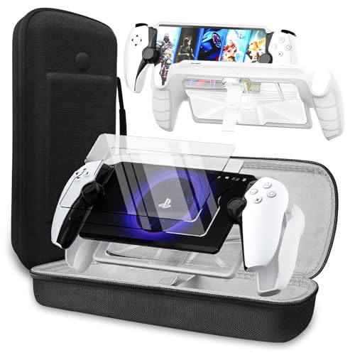 QUAGGY Handheld Case für Playstation Portal Remote Player Konsole, mit Schutz Glas Bildschirmschutz, Harter Tragbarer Hülle für Reise und Home Aufbewahrungs Tasche Fall Tragekoffer QUAGGY Handheld Case für Playstation Portal Remote Player Konsole, mit Schutz Glas Bildschirmschutz, Harter Tragbarer Hülle für Reise und Home Aufbewahrungs Tasche Fall Tragekoffer von QUAGGY