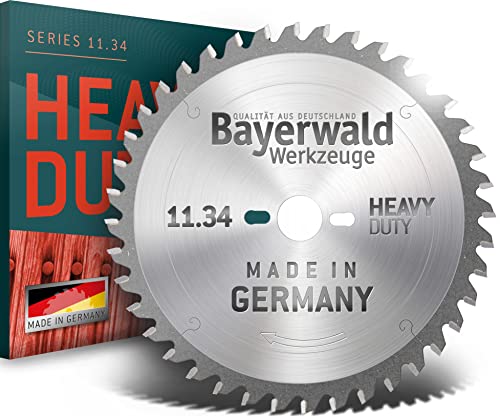 Bayerwald - HM Kreissägeblatt - Ø 160 mm x 2,8 mm x 16 mm | Trapezflachzahn (42 Zähne) | Nebenlöcher: 1/6/32 | für universellen Einsatz auf Handkreissägen von QUALITÄT AUS DEUTSCHLAND Bayerwald Werkzeuge