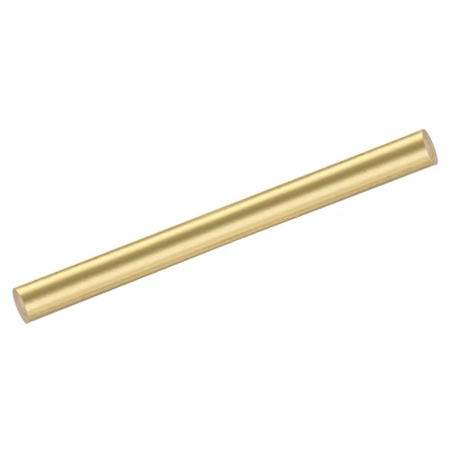 QUARKZMAN 1 Stück Messingstangen (19mm) 3/4 Zoll x (200mm) 8 Zoll Messing Vollmaterial Rundstab für Messergriffe Pin DIY Handwerk Modellflugzeug von QUARKZMAN
