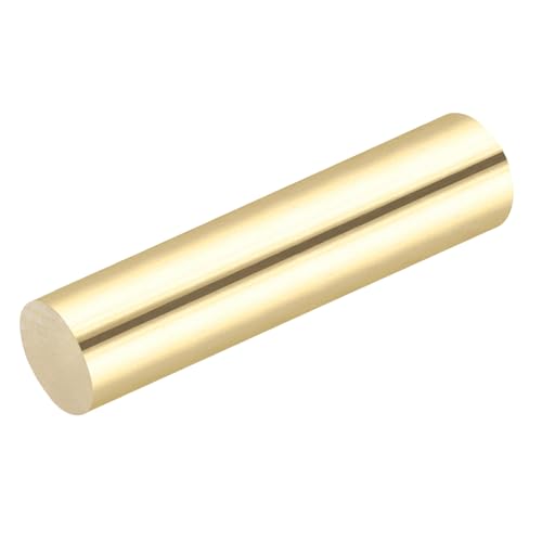 QUARKZMAN 1 Stück Messingstangen (22mm) 7/8 Zoll x (112mm) 4 Zoll Messing Vollmaterial Rundstab für Messergriffe Pin DIY Handwerk Modellflugzeug von QUARKZMAN