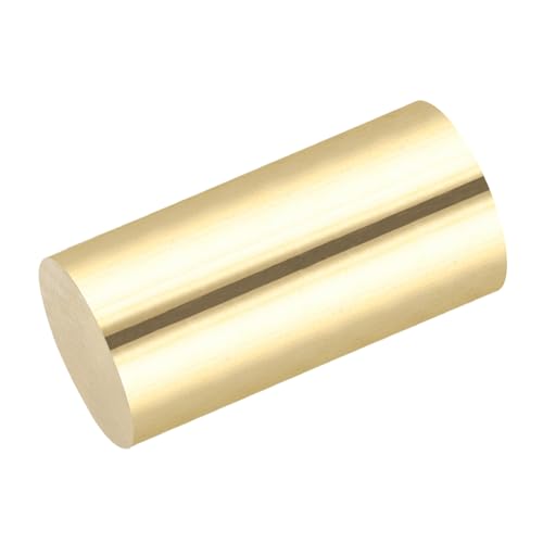QUARKZMAN 1 Stück Messingstangen (30mm) 1 3/16 Zoll x (56mm) 2 Zoll Messing Vollmaterial Rundstab für Messergriffe Pin DIY Handwerk Modellflugzeug von QUARKZMAN