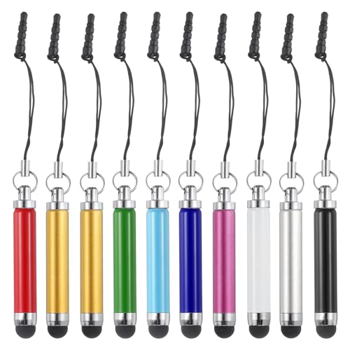 QUARKZMAN 10 Stück metallischer Eingabestift, einziehbarer Mini-kapazitiver Stift aus Aluminiumlegierung für universelle alle Touchscreen-Geräte QUARKZMAN 10 Stück metallischer Eingabestift, einziehbarer Mini-kapazitiver Stift aus Aluminiumlegierung für universelle alle Touchscreen-Geräte von QUARKZMAN