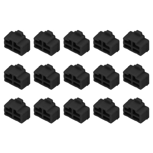 QUARKZMAN 15 Stück RJ45-Port-Abdeckungen aus Silikon, Stecker-Schutzkappen für Laptop PC Ethernet RJ45-Buchse, Schwarz QUARKZMAN 15 Stück RJ45-Port-Abdeckungen aus Silikon, Stecker-Schutzkappen für Laptop PC Ethernet RJ45-Buchse, Schwarz von QUARKZMAN