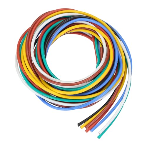 QUARKZMAN 16 Gauge PVC Anschlussdraht 1,5m/5ft 16AWG Flexibler Elektrodraht Spule Ul1007 Verzinntes Kupfer Litze 7 Farben, 0,3cm Durchmesser für Modellflugzeuge QUARKZMAN 16 Gauge PVC Anschlussdraht 1,5m/5ft 16AWG Flexibler Elektrodraht Spule Ul1007 Verzinntes Kupfer Litze 7 Farben, 0,3cm Durchmesser für Modellflugzeuge von QUARKZMAN