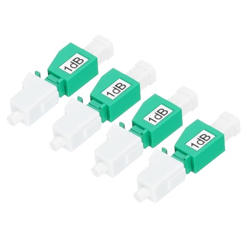 QUARKZMAN 1dB LC Glasfaserdämpfer, LC/APC SM Single Mode Festglasfaserdämpfer männlich zu weiblich für Glasfaserübertragung Packung mit 4 QUARKZMAN 1dB LC Glasfaserdämpfer, LC/APC SM Single Mode Festglasfaserdämpfer männlich zu weiblich für Glasfaserübertragung Packung mit 4 von QUARKZMAN