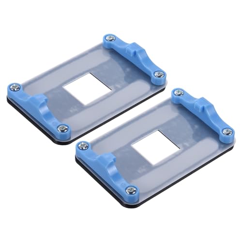 QUARKZMAN 2 Stück AM5 Backplane CPU-Kühlhalterung Heatsink-Halterung Langlebige Lüfterkühlung Montageplatte Blau Schwarz für AM5-Motherboard-Sockel mit 8 Schrauben von QUARKZMAN