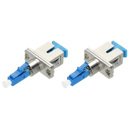 QUARKZMAN 2 Stück Glasfaser Adapter LC Stecker-SC Weiblich Einzeln Modus Einfacher Adapter LC-SC/UPC für Network Internet Anschluss QUARKZMAN 2 Stück Glasfaser Adapter LC Stecker-SC Weiblich Einzeln Modus Einfacher Adapter LC-SC/UPC für Network Internet Anschluss von QUARKZMAN