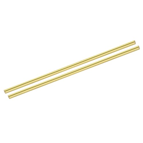 QUARKZMAN 2 Stück Messingstangen 1/4" x 10" Messing Vollmaterial Rundstab für Messergriffe Stift DIY Handwerk Modellflugzeug QUARKZMAN 2 Stück Messingstangen 1/4" x 10" Messing Vollmaterial Rundstab für Messergriffe Stift DIY Handwerk Modellflugzeug von QUARKZMAN