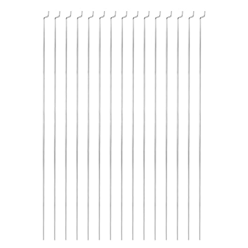 QUARKZMAN 20 Stück 1,2x120mm (4,72 Zoll) Stahl Z Zug-/Druckstangen Teile für DIY RC Auto Boot Flugzeug Hubschrauber Modell Ersatz, Silber von QUARKZMAN