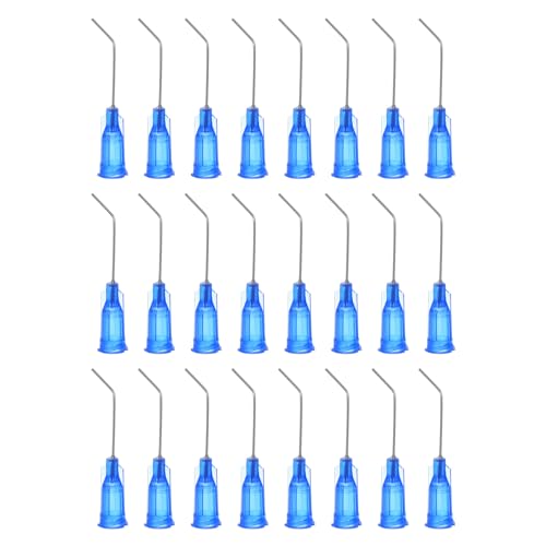 QUARKZMAN 24 Stück stumpfe Dosierspitzen 22 Gauge 1 Zoll Schraubanschluss gebogene Fließkonstruktion gebogene Dosierspitzen mit Luer-Lock für Klebstoffdosierung, blau QUARKZMAN 24 Stück stumpfe Dosierspitzen 22 Gauge 1 Zoll Schraubanschluss gebogene Fließkonstruktion gebogene Dosierspitzen mit Luer-Lock für Klebstoffdosierung, blau von QUARKZMAN