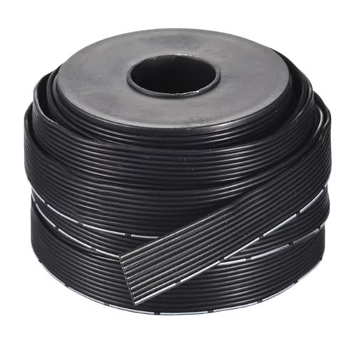 QUARKZMAN 24AWG Silikon-Flachbandkabel, 10-polig, 24 Gauge, Flachkabel, flexibler Silikondraht, 10 m, schwarzer, verzinnter Kupferdraht für Modellflugzeuge, Modellautos, Elektrogeräte QUARKZMAN 24AWG Silikon-Flachbandkabel, 10-polig, 24 Gauge, Flachkabel, flexibler Silikondraht, 10 m, schwarzer, verzinnter Kupferdraht für Modellflugzeuge, Modellautos, Elektrogeräte von QUARKZMAN