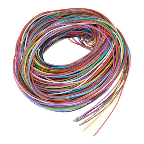 QUARKZMAN 28 Gauge PVC Anschlussdraht 9m/30ft 28AWG Flexibler Elektrodraht Spule Ul1007 Verzinntes Kupfer Litze 10 Farben, 0,12 cm Durchmesser für Modellflugzeuge QUARKZMAN 28 Gauge PVC Anschlussdraht 9m/30ft 28AWG Flexibler Elektrodraht Spule Ul1007 Verzinntes Kupfer Litze 10 Farben, 0,12 cm Durchmesser für Modellflugzeuge von QUARKZMAN