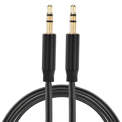 QUARKZMAN 2er Pack AUX-Kabel, 3,5 mm Nylon-geflochtenes Audiokabel, 9,8 ft männlich zu männlich Aux-Kabel Schwarz für Kopfhörer, Lautsprecher, Autoradios, Computer QUARKZMAN 2er Pack AUX-Kabel, 3,5 mm Nylon-geflochtenes Audiokabel, 9,8 ft männlich zu männlich Aux-Kabel Schwarz für Kopfhörer, Lautsprecher, Autoradios, Computer von QUARKZMAN