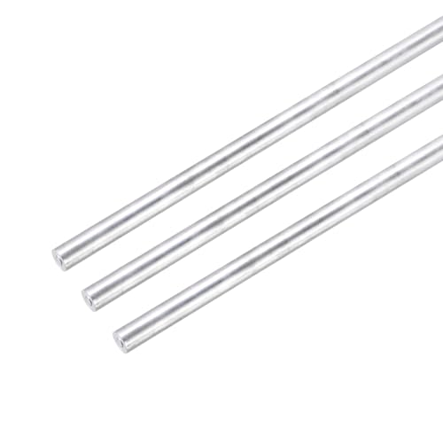 QUARKZMAN 3 Stück Aluminium Rundstab 16mm x 300mm 6061 Aluminium Stange Massiv Metall Drehbank Stab Lager für DIY Handwerk Modellauto (Silberton) von QUARKZMAN