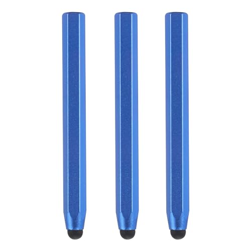 QUARKZMAN 3 Stück Touchscreen-Stift Metallic Stylus Pen Aluminiumlegierung Metall kapazitive Stifte Universal, Blau von QUARKZMAN
