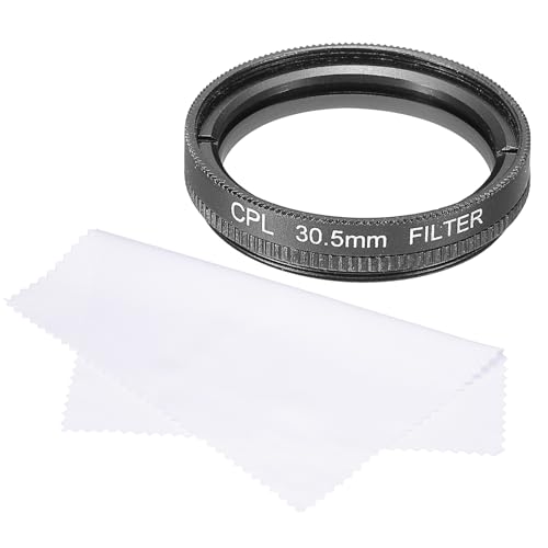 QUARKZMAN 30,5 mm Zirkularpolfilter, Doppelseitige Mehrschichtbeschichtungen Polarisationsfilter mit Reinigungstuch für Kameraobjektiv von QUARKZMAN
