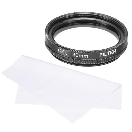 QUARKZMAN 30mm Zirkularpolfilter, doppelseitige Mehrschichtbeschichtungen Polarisationsfilter mit Reinigungstuch für Kameraobjektiv von QUARKZMAN