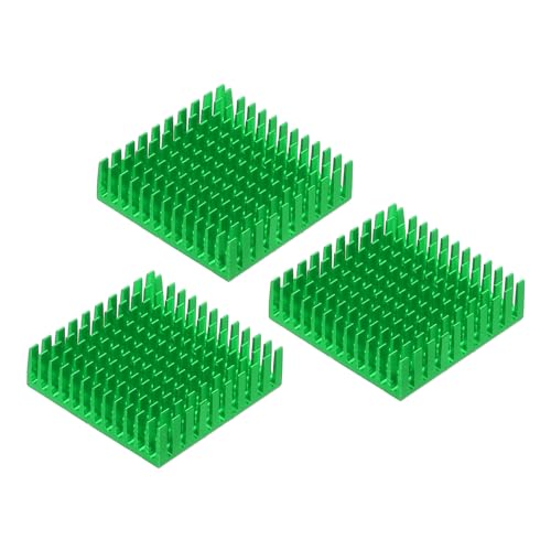 QUARKZMAN 3Stk 40x40x11mm Kühlkörper Aluminium Kühler Kühlkörper Kühlung mit Thermal Blau Aufkleber für Chip CPU Transistor FET IC Verstärker Grün QUARKZMAN 3Stk 40x40x11mm Kühlkörper Aluminium Kühler Kühlkörper Kühlung mit Thermal Blau Aufkleber für Chip CPU Transistor FET IC Verstärker Grün von QUARKZMAN