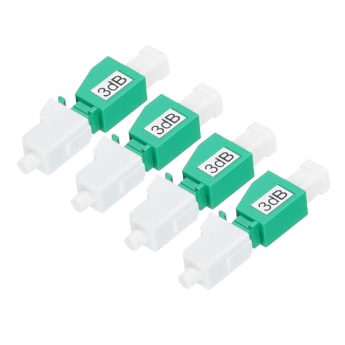 QUARKZMAN 3dB LC Glasfaserdämpfer, LC/APC SM Single Mode Festglasfaserdämpfer männlich zu weiblich für Glasfaserübertragung Packung mit 4. QUARKZMAN 3dB LC Glasfaserdämpfer, LC/APC SM Single Mode Festglasfaserdämpfer männlich zu weiblich für Glasfaserübertragung Packung mit 4. von QUARKZMAN