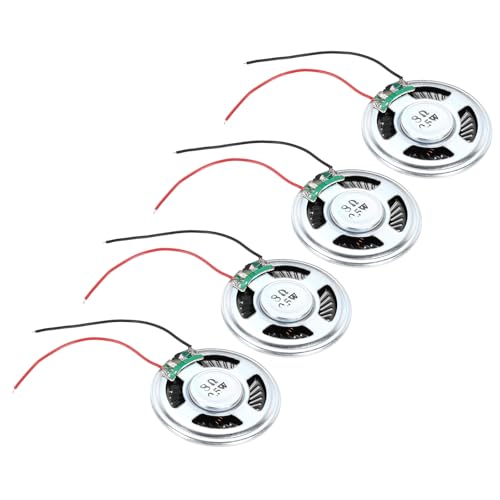 QUARKZMAN 4 Stück 0,5W 8 Ohm Kleine Lautsprecher Metallgehäuse Runder Interner Mikromagnet Lautsprecher für Mini-Lautsprecher DVD EVD Multimedia Mobile Tragbare Werbemaschine QUARKZMAN 4 Stück 0,5W 8 Ohm Kleine Lautsprecher Metallgehäuse Runder Interner Mikromagnet Lautsprecher für Mini-Lautsprecher DVD EVD Multimedia Mobile Tragbare Werbemaschine von QUARKZMAN