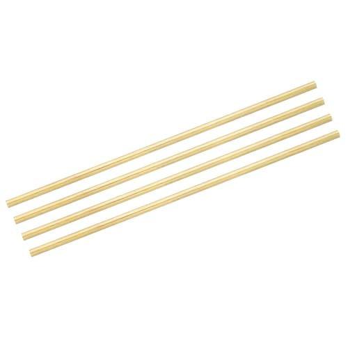 QUARKZMAN 4 Stück Messingstangen (5,5 mm) 7/32 Zoll x (224 mm) 9 Zoll Messing Vollmaterial Rundstab für Messergriffe Pin DIY Handwerk Modellflugzeug von QUARKZMAN