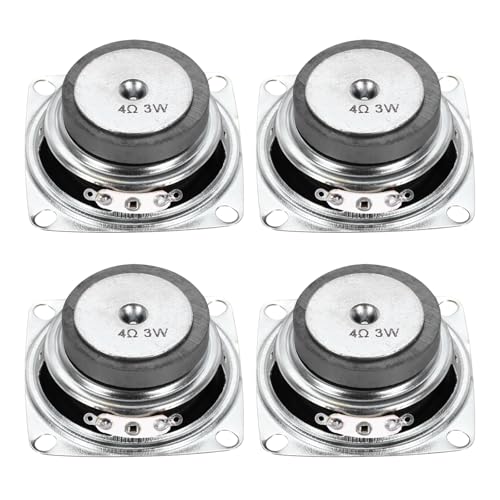 QUARKZMAN 4 Stücke 3W 4 Ohm Kleine Lautsprecher Metallgehäuse Quadratisch Außen Mikromagnet Lautsprecher für Mini Lautsprecher DVD EVD Multimedia Mobile Tragbare Werbemaschine QUARKZMAN 4 Stücke 3W 4 Ohm Kleine Lautsprecher Metallgehäuse Quadratisch Außen Mikromagnet Lautsprecher für Mini Lautsprecher DVD EVD Multimedia Mobile Tragbare Werbemaschine von QUARKZMAN