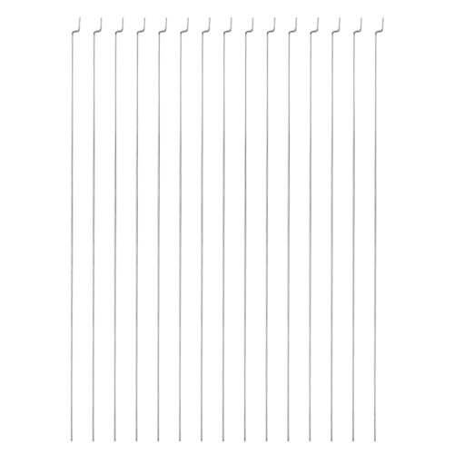QUARKZMAN 40 Stück 1x400mm (15,75 Zoll) Stahl Z Zug-/Druckstangen Teile für DIY RC Auto Boot Flugzeug Hubschrauber Modell Ersatz, Silber von QUARKZMAN