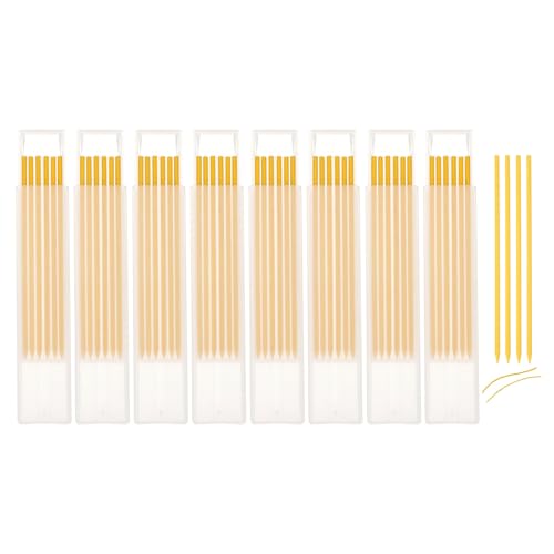 QUARKZMAN 48 Stück Bleistiftminen Tischler Bleistift Ersatzminen 2,8 mm Solide Tieflochmarker Minen Bleistiftminen Konstruktion Bleistift Ersatz für Zimmermannsbleistift（Gelb） von QUARKZMAN