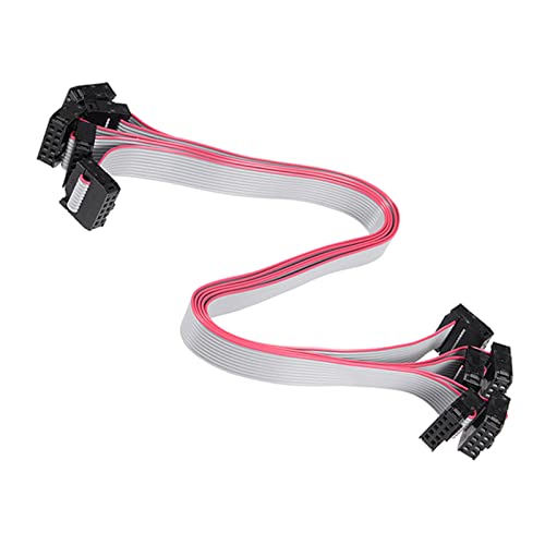 QUARKZMAN 5 Stück 10 Stifte 2 Reihige IDC Stecker Flachbandkabel Buchse für Digitalkamera Laptops LCD Fernseher LCD Monitore 30cm 2.54mm von QUARKZMAN
