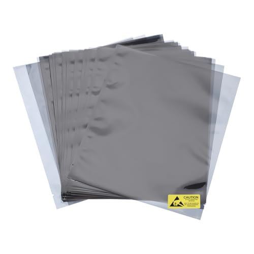 QUARKZMAN 50 Stück Antistatik-Beutel ESD-Abschirmbeutel Flach Oben Offen Antistatik-Beutel für elektronische Geräte 7x8,3 Zoll (180x210mm) von QUARKZMAN
