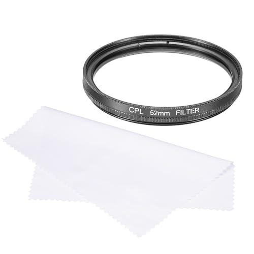 QUARKZMAN 52mm Zirkularpolfilter, doppelseitige Mehrschichtbeschichtungen Polarisationsfilter mit Reinigungstuch für Kameraobjektiv von QUARKZMAN