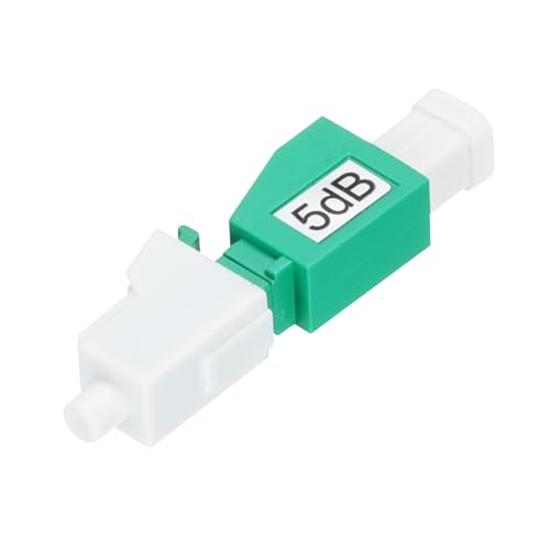 QUARKZMAN 5dB LC Glasfaserdämpfer, LC/APC SM Single Mode Festglasfaserdämpfer männlich zu weiblich für Glasfaserübertragung Packung mit 1 QUARKZMAN 5dB LC Glasfaserdämpfer, LC/APC SM Single Mode Festglasfaserdämpfer männlich zu weiblich für Glasfaserübertragung Packung mit 1 von QUARKZMAN