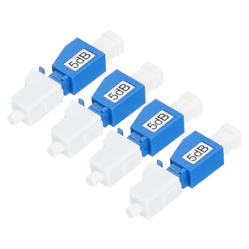 QUARKZMAN 5dB LC Glasfaserdämpfer, LC/UPC SM Single Mode Festglasfaserdämpfer männlich zu weiblich für Glasfaserübertragung Packung mit 4. QUARKZMAN 5dB LC Glasfaserdämpfer, LC/UPC SM Single Mode Festglasfaserdämpfer männlich zu weiblich für Glasfaserübertragung Packung mit 4. von QUARKZMAN