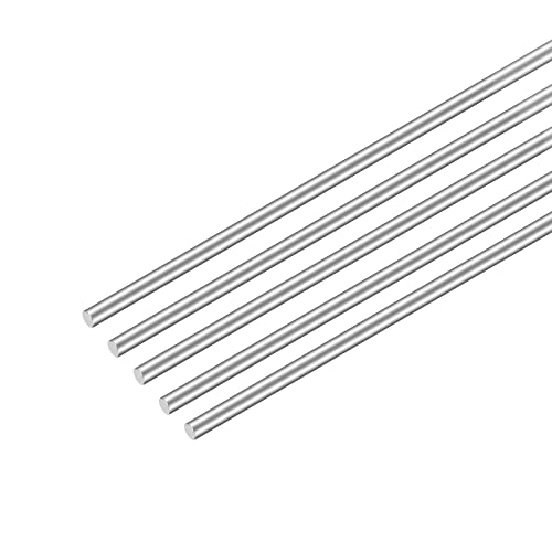 QUARKZMAN 5er Pack 100mmx1mm 304 Edelstahl Stab Drehbank Stange Lager für DIY Handwerk Modellflugzeug Modellschiff Modellautos von QUARKZMAN