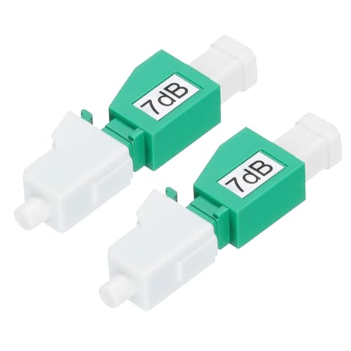 QUARKZMAN 7dB LC Faser Dämpfungsglied LC/APC SM Einzel Modus Fest Faser Optik Dämpfungsglied Stecker zu Buchse für Faseroptik Übertragung Pack von 2 QUARKZMAN 7dB LC Faser Dämpfungsglied LC/APC SM Einzel Modus Fest Faser Optik Dämpfungsglied Stecker zu Buchse für Faseroptik Übertragung Pack von 2 von QUARKZMAN