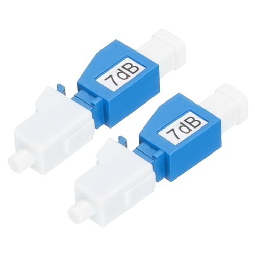 QUARKZMAN 7dB LC Faserdämpfer, LC/UPC SM Single Mode Festfaserdämpfer männlich zu weiblich für die optische Faserverbindung Packung mit 2 Stück QUARKZMAN 7dB LC Faserdämpfer, LC/UPC SM Single Mode Festfaserdämpfer männlich zu weiblich für die optische Faserverbindung Packung mit 2 Stück von QUARKZMAN
