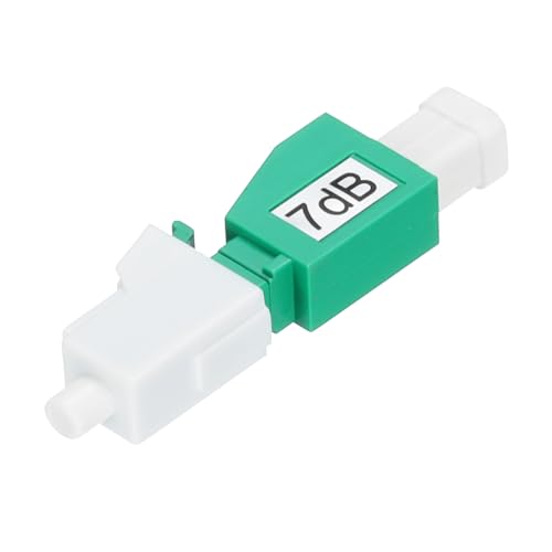 QUARKZMAN 7dB LC-Glasfaserdämpfer, LC/APC SM Single-Mode-Festglasfaserdämpfer männlich zu weiblich für Glasfaserübertragung Packung mit 1. QUARKZMAN 7dB LC-Glasfaserdämpfer, LC/APC SM Single-Mode-Festglasfaserdämpfer männlich zu weiblich für Glasfaserübertragung Packung mit 1. von QUARKZMAN