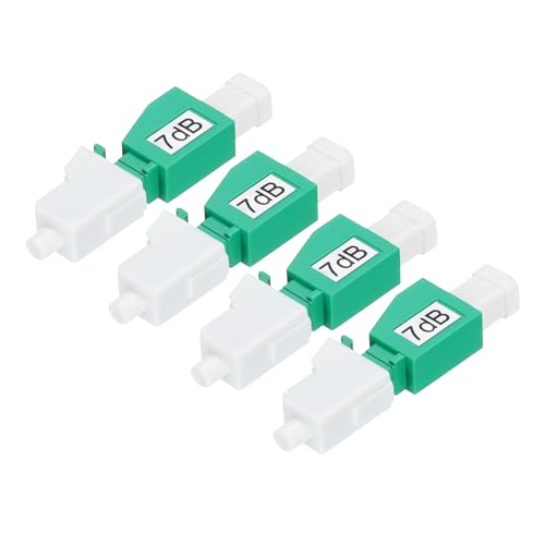 QUARKZMAN 7dB LC-Glasfaserdämpfer, LC/APC SM Single-Mode Festglasfaserdämpfer männlich zu weiblich für Glasfaserübertragung Packung mit 4 QUARKZMAN 7dB LC-Glasfaserdämpfer, LC/APC SM Single-Mode Festglasfaserdämpfer männlich zu weiblich für Glasfaserübertragung Packung mit 4 von QUARKZMAN