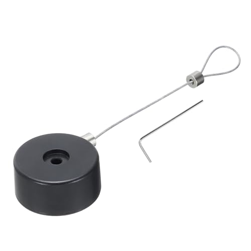 QUARKZMAN Ausziehbares Sicherheitskabelschloss, Fernbedienungssicherungsschloss, Fernbedienungs-Anti-Verlust-Seil Tasse, 1 Set Schwarz, Länge 35,43 Zoll von QUARKZMAN