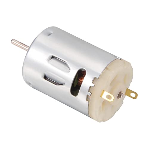 QUARKZMAN DC 12V Permanentmagnet Motor x 1PCS zylindrischer magnetischer Getriebemotor für elektrische Werkzeuge DIY, [Silberton, 58mm] von QUARKZMAN